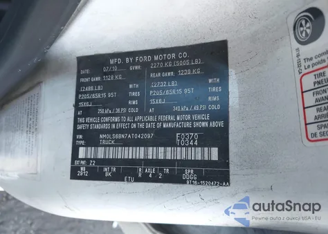 2010 Ford Transit Connect Xlt from USA, damaged, VIN NM0LS6BN7AT04297